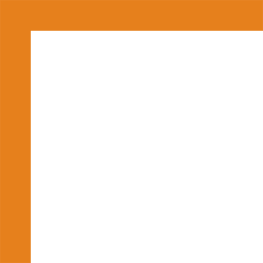 Abstract geometric design with orange, green, and beige shapes.